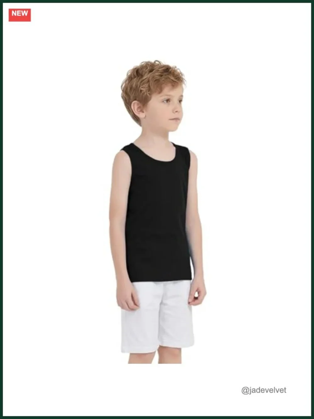 8 Pack Boys Tank Tops Cotton Undershirts Sleeveless Crew Neck